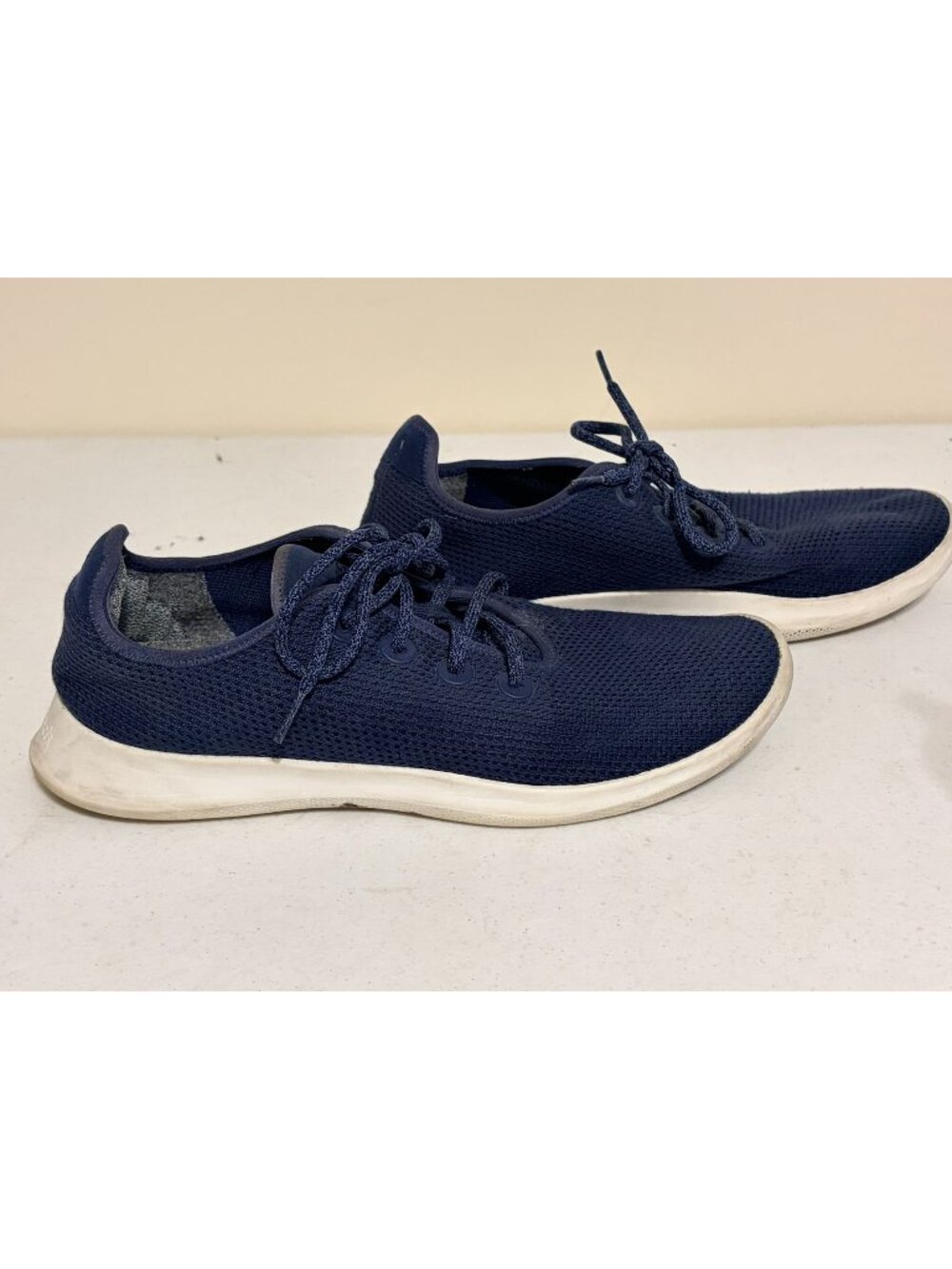 Men's Allbirds Navy Blue White Wool Runners Sneakers Size 11